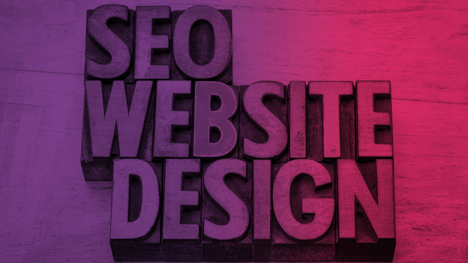 Blocks that spell out: SEO Website Design
