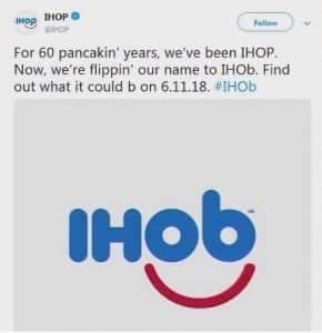 Marketing Campaigns - Ihop to Ihob