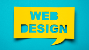 Sticky Note Cut Out That Reads: Web Design